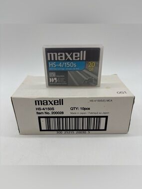 Lot Of 11 Maxell HS-4/150s 4mm Data Cartridge 20GB Tapes - Box of 10 + One New